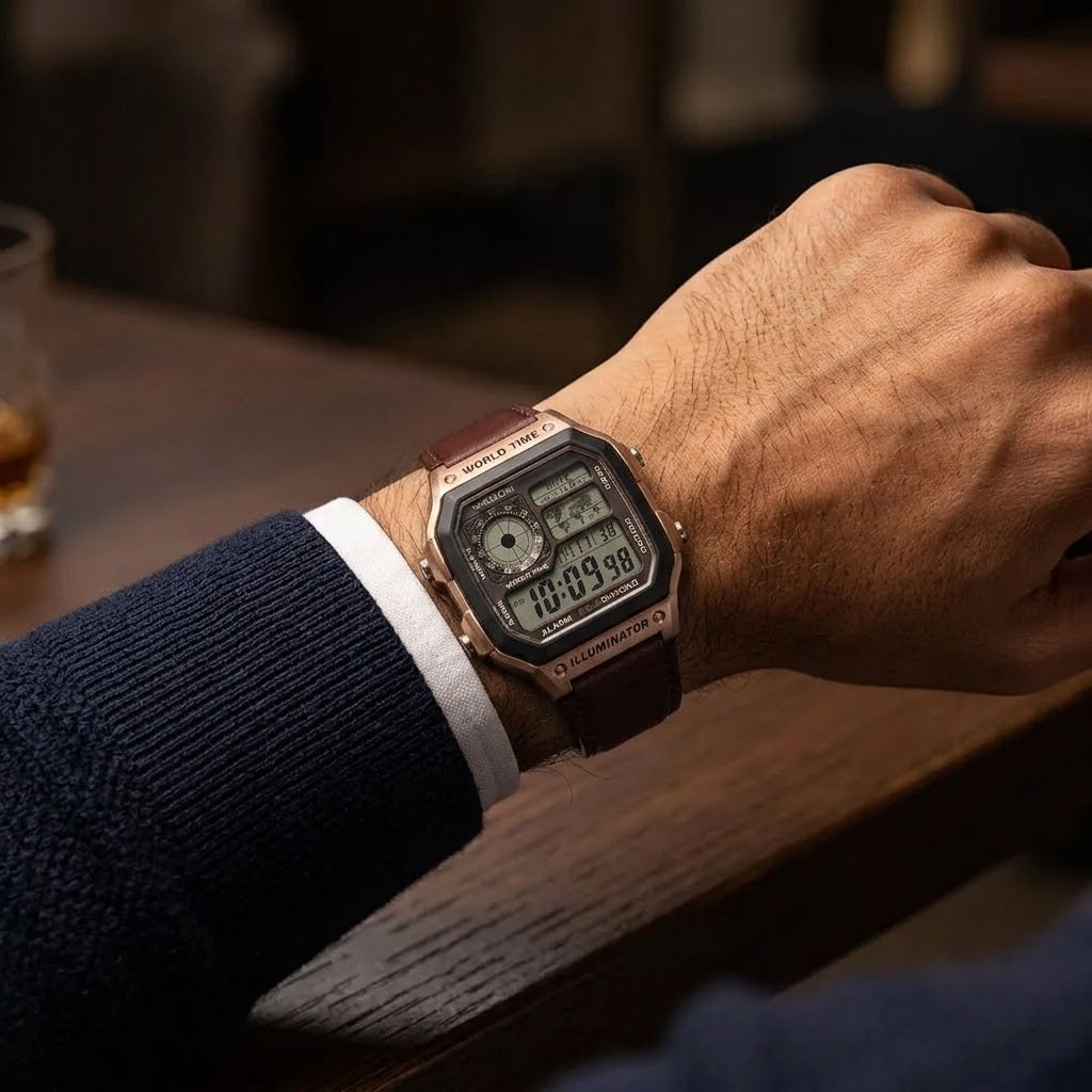Casio Men’s Digital Watch Leather