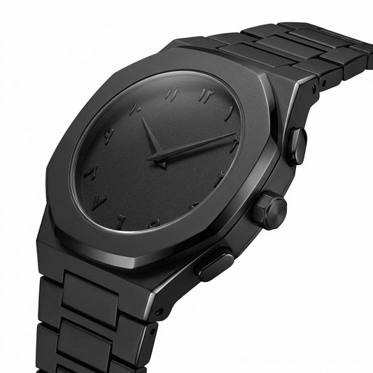 Black Arabic Aura Watch