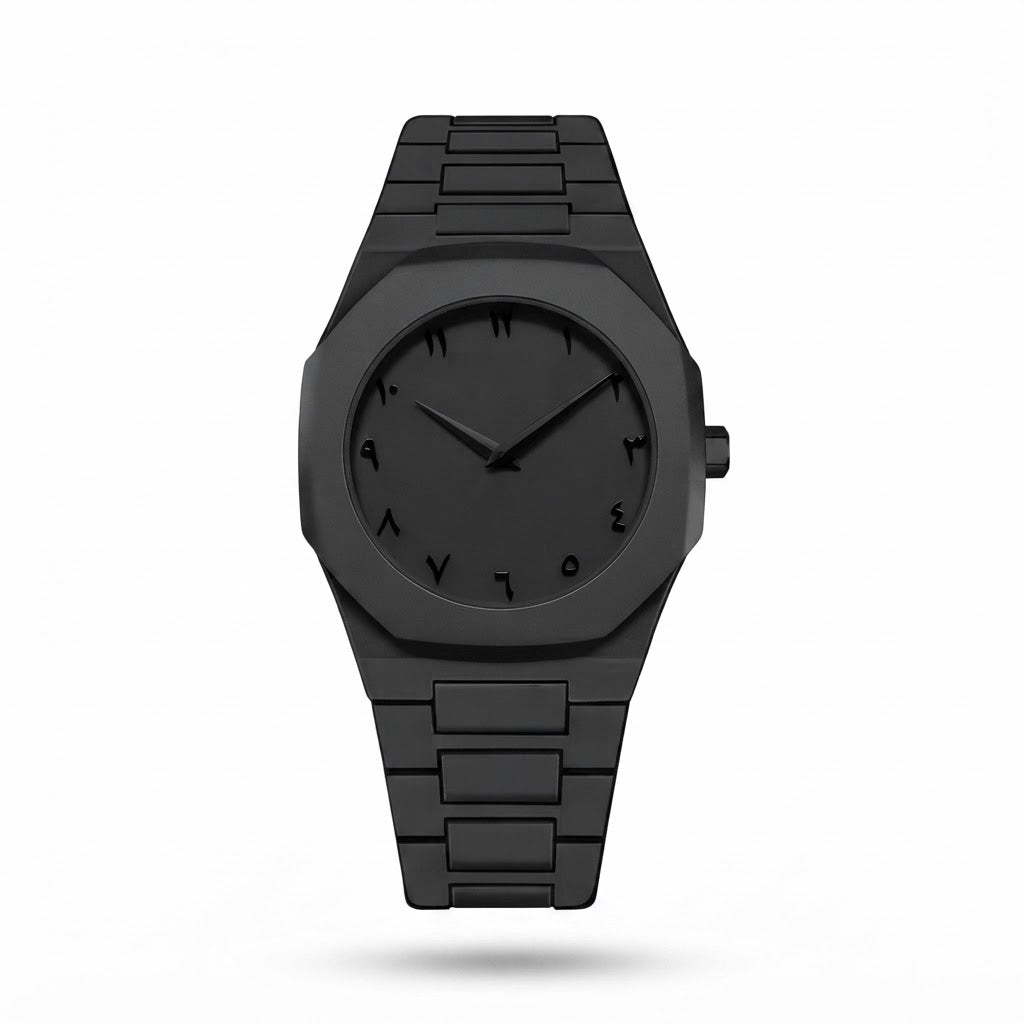 Black Arabic Aura Watch